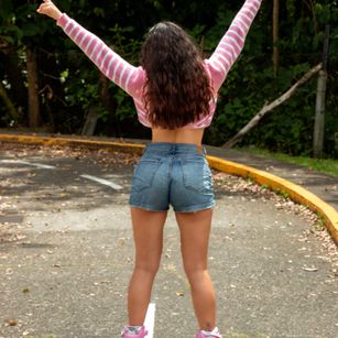 Model - Mia Jacson shaved