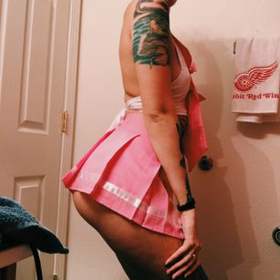 Model - Tattoo Bunny tattooed