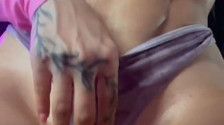 wet bitch in panties