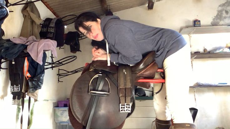 Getting The Saddle Ready So I Can Ride