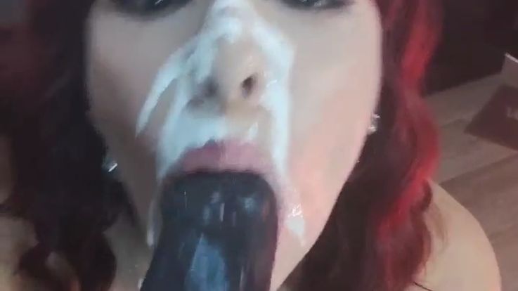 machine and cum in face