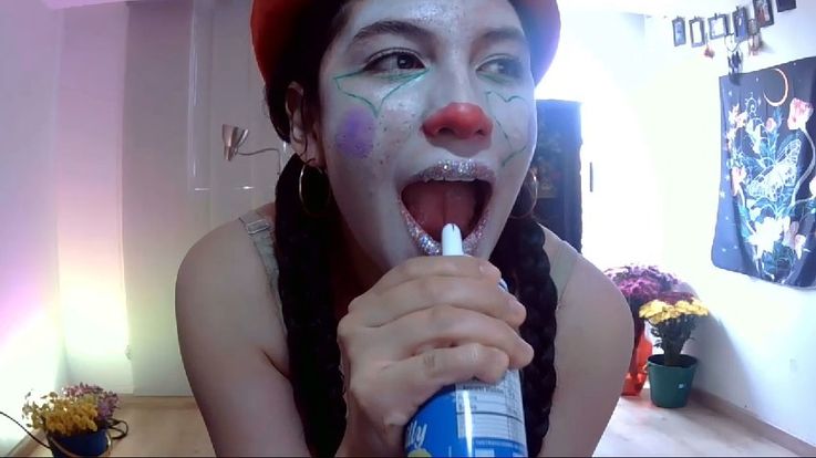 sexy clown and sweet foam