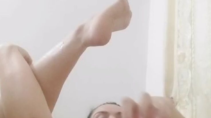 Eva playing with dildo