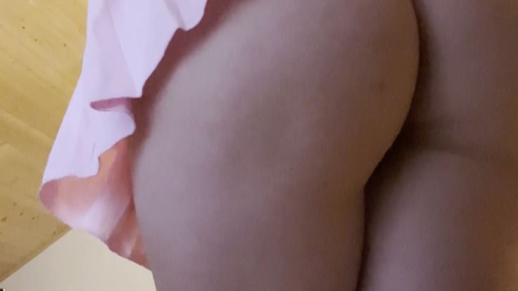 Playful schoolgirl strip