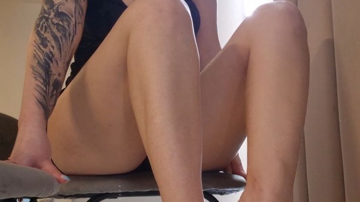 Footjob with oil for Slaves