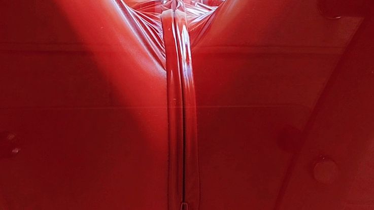 Facesitting in PVC catsuit, lick it clean, POV