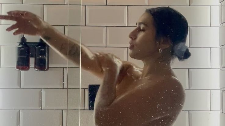 Showering at the gym