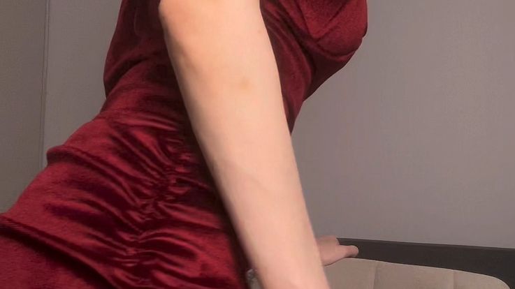 dancing, riding a dildo