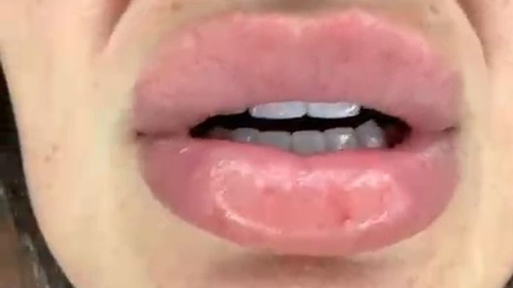 Teasing only with my mouth and face