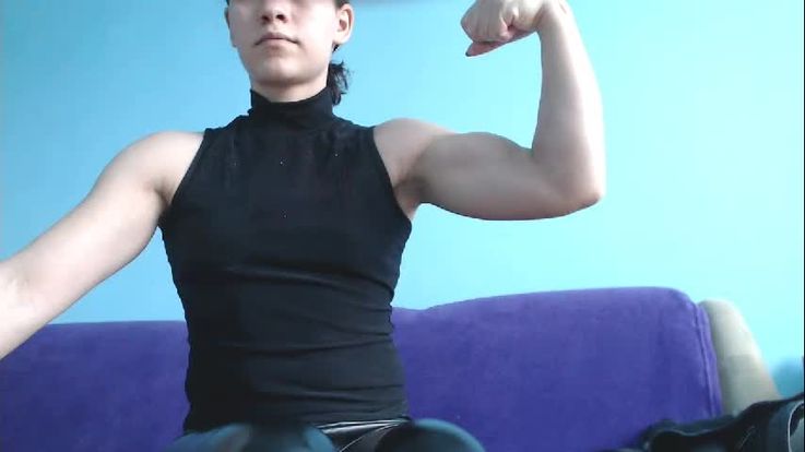 kissing my biceps