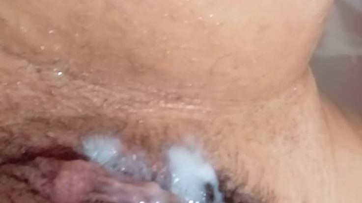 Nasty in the bathtub.