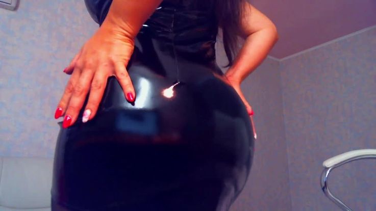 My Shiny PVC dress. You cant resist.  Findom