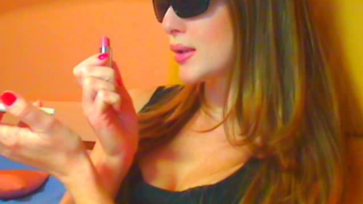 Lipstick and sunglasses
