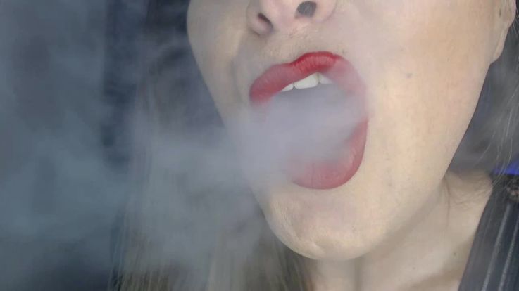 Smoking Red Sexy Lips