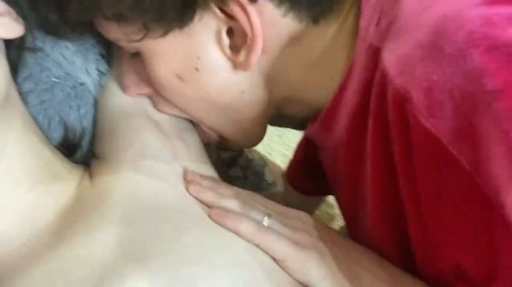 armpit, kiss and lick armpit, bj and cum on face