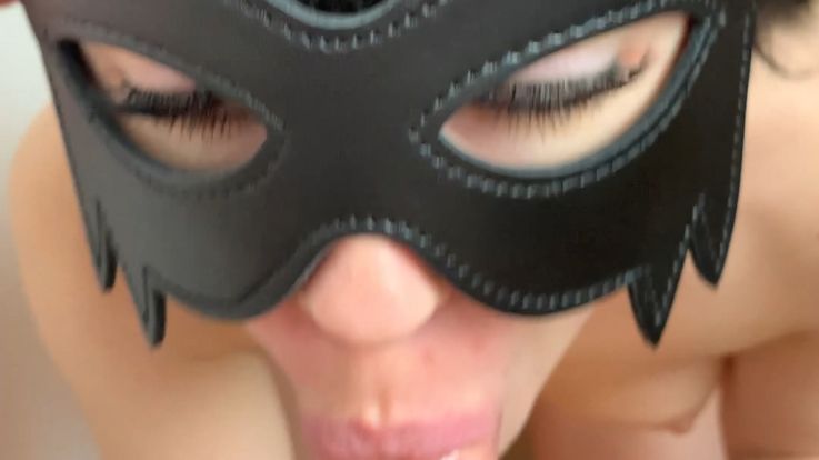 The girl loves when cum is poured into her mouth