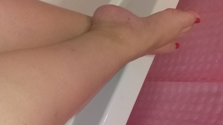 Foot in bath