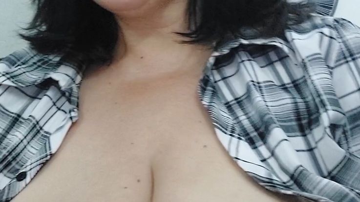 Playing with my huge boobs!