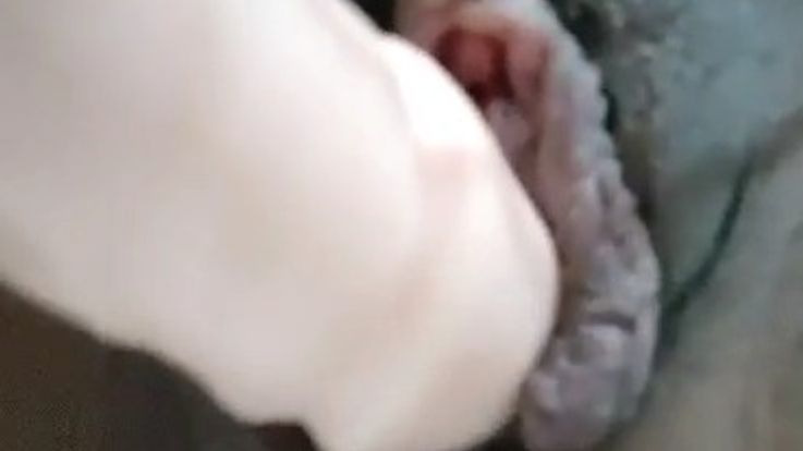 playing with my dildo