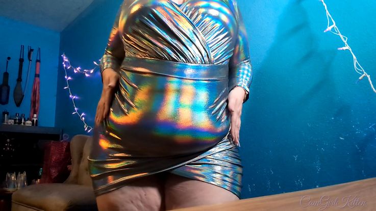 Silver Holo Minidress MILF