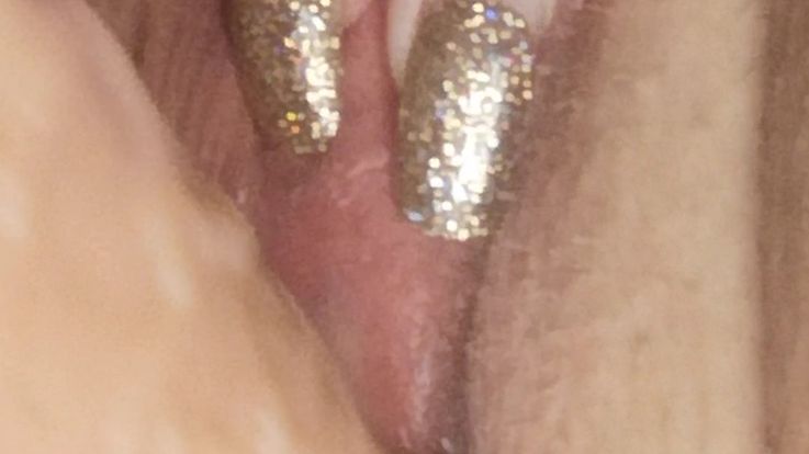 Extream close up of Granny's pussy