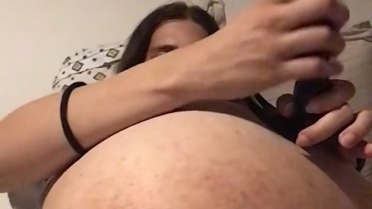 Getting fucked by black vibrator