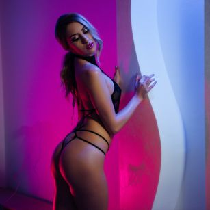 Model - April White stockings