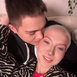 Model - Joyce with Mike dildo