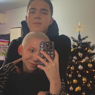 Model - Joyce with Mike couple