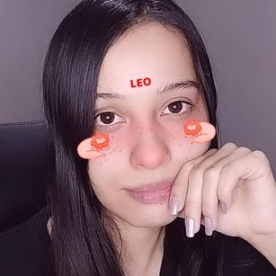 Model - Violeta Montes licking