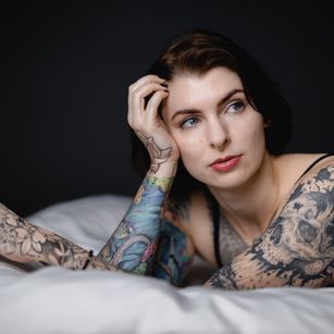 Model - Cara Blaze inked