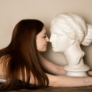 Model - EllaHart leather