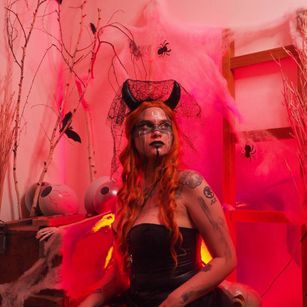 Model - ChristineGray stockings