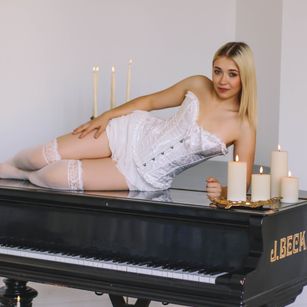 Model - Christina Amore smoking