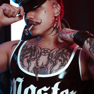 Model - Master Allan Hurts leather