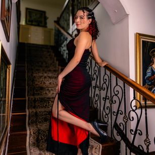 Model - Gabriela Moore dildo