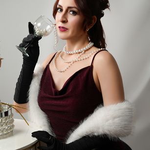 Model - Cherry pantyhose