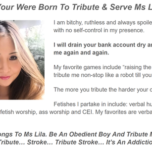 Model - Goddess Lila - USA femdom