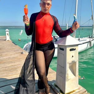 Model - Angel Ebony stripers