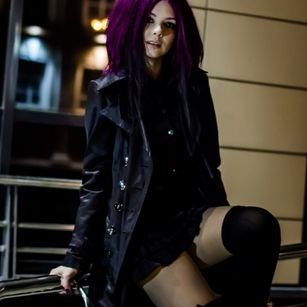 Model - Victoria Rainbow closeup