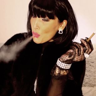 Model - Kym Sanders smoking