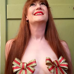 Model - Lemmie Red lingerie