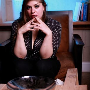 Model - Philly Sweetheart smoking