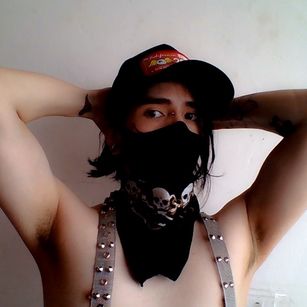 Model - Key Oz tattooed