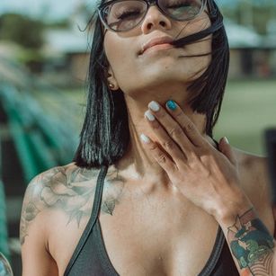 Model - Celeste Grey squirt