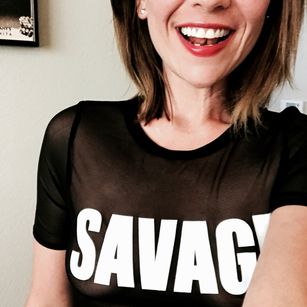 Model - Jenny Savage cum