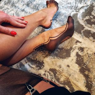 Model - BrianaDeville stockings