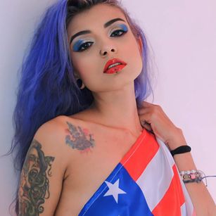 Model - Natasha Purple cum