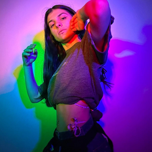 Model - LucyPurple smoking