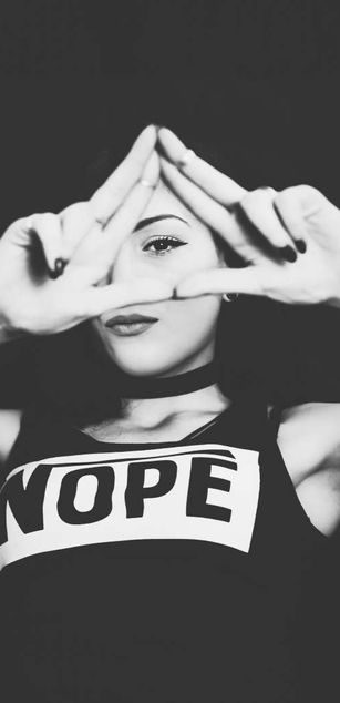 Model - Empress Akira smoking